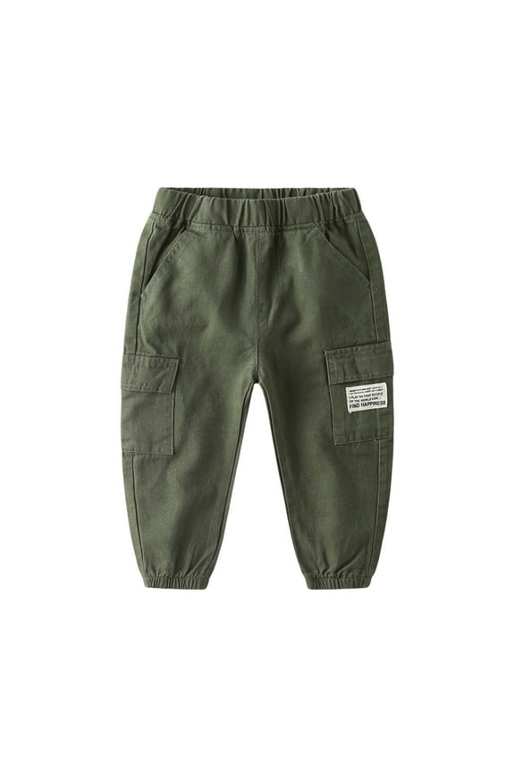 Children Boys Trousers Casual Cargo Pants Summer Fall Outdoor Playground Comfortable Durable Lightweight Long Pants 2-6 Years Elegant Stylish Pants