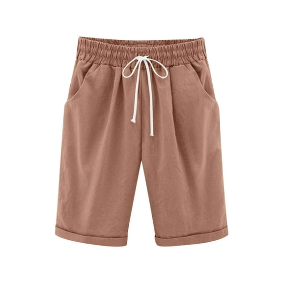 SUYOLL Children Girls Knee Length Pants Casual Thin Outerwear Elastic Waistband Loose Quick Dry Active Pants 3-13 Years