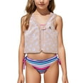 thumbnail image 1 of SUYOLL Children Girls Swimwear Tankini Top Outdoor Summer Activities Comfortable Swim Vest 4-8 Years Holiday Vacation Beach, 1 of 5