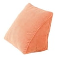 thumbnail image 1 of SUYOLL Corduroy Triangular Lumbar Pillow Removable Washable Cover Back Support Cushion Plain Decorative Throw Pillow For Office Chair Car Seat Bedroom Reading Rest Indoor Daily Use, 1 of 6