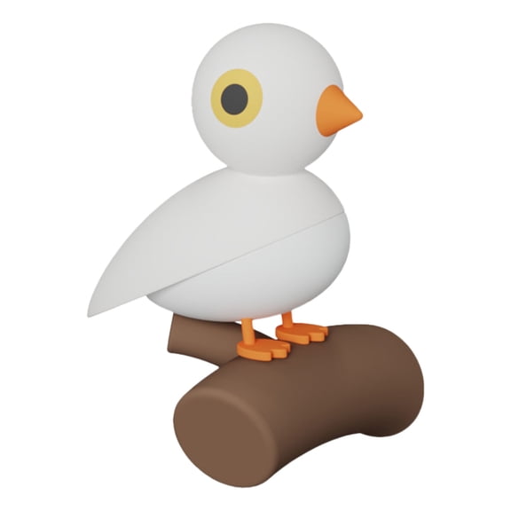 SUYOLL Cute Bird LED Night Light Rechargeable Motion Sensor Wall Mount Lamp Warm White Nightlight For Bedroom Nursery And Kids Home