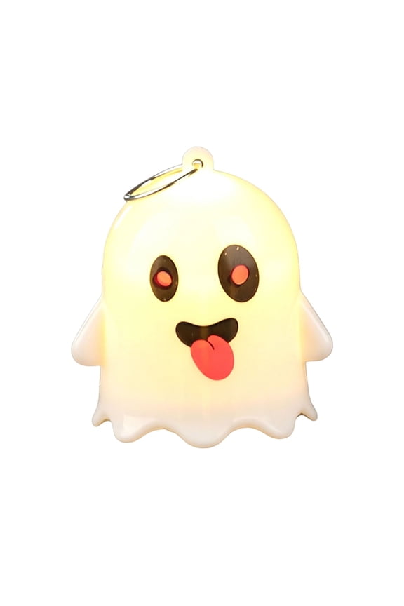 Cute LED Night Light Portable Halloween Silicone Lamp With Keychain Hook Funny Face Glowing Ornament For Party Home Decoration Soft Glow Ambient Light For Room