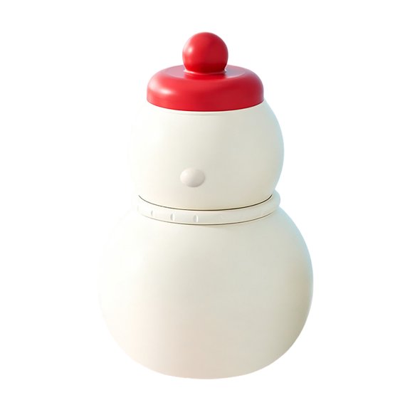 SUYOLL Cute Snowman Shaped Silicone Ice Mold Reusable Ice Cup For Drinks Beverages And Drinks Great For Parties