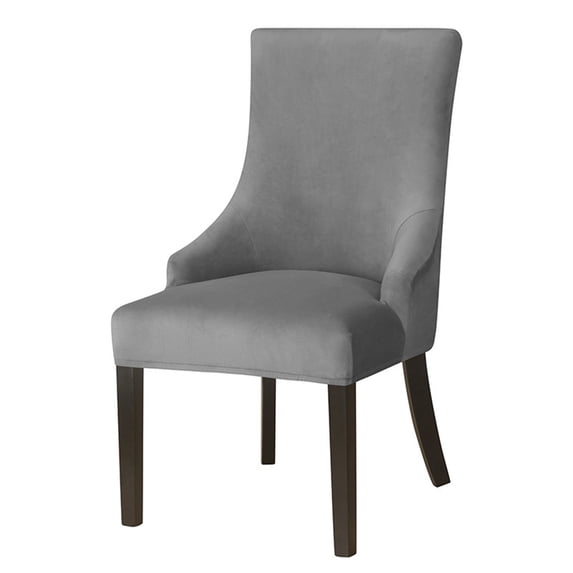 SUYOLL Elastic Stretch Velvet Dining Chair Slipcover Removable Washable Wingback Chair Protector Cover Easy To Clean