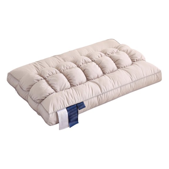 SUYOLL Elasticity Comfortable Cloud Shape Bed Pillows Providing Soft Support And Suitable For Home Daily Use Easy To Clean 74*48cm Beige