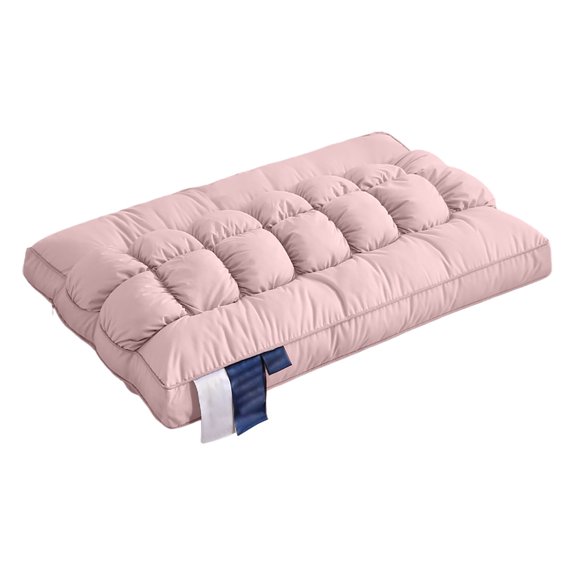 SUYOLL Elasticity Comfortable Cloud Shape Bed Pillows Providing Soft Support And Suitable For Home Daily Use Easy To Clean 74*48cm Pink
