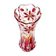 thumbnail image 1 of SUYOLL Gradient Embossed Glass Vase Scalloped Rim Thick Clear Glass Vase Floral Vase For Home Centerpiece Wedding Living Room Dining Table Party Decor Housewarming Gift, 1 of 7