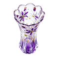 thumbnail image 1 of SUYOLL Gradient Embossed Glass Vase Scalloped Rim Thick Clear Glass Vase Floral Vase For Home Centerpiece Wedding Living Room Dining Table Party Decor Housewarming Gift, 1 of 7