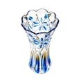thumbnail image 1 of SUYOLL Gradient Embossed Glass Vase Scalloped Rim Thick Clear Glass Vase Floral Vase For Home Centerpiece Wedding Living Room Dining Table Party Decor Housewarming Gift, 1 of 6