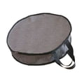 thumbnail image 1 of SUYOLL Gray 40cm Round Storage Bag Heavy Duty Cloth Protective Tote With Zipper Closure And Lift Handle For Home Organization Easy Use, 1 of 2
