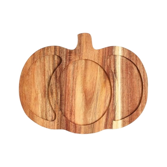 SUYOLL Halloween Cutting Board Pumpkin Shaped Wooden Charcuterie Board For Kitchen Fall Serving Platter Cheese Board For Thanksgiving And Halloween Parties