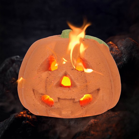SUYOLL Halloween Decorations Pumpkin Fireplace Party Prop Scary Decoration For Home Desktop Ornament Indoor Decal