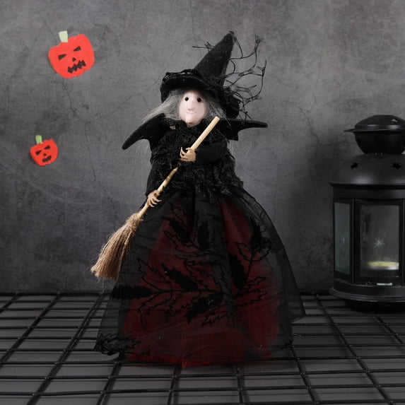 SUYOLL Halloween Themed Cloth Witch Doll DecorationPCS Ornament For Creating A Thrilling Atmosphere In Home Parties Figurine