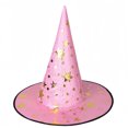 thumbnail image 1 of SUYOLL Halloween Witch Hat For Adults Kids Classic Pointed Party Hat Fashion Accessories For Women Men Halloween Party Cosplay Halloween Decor Pink, 1 of 5