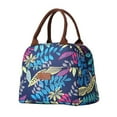 thumbnail image 1 of SUYOLL Large Leaf Printed Insulated Lunch Tote Bag Reusable Lightweight Thermal Cooler Bag For Men Women For Work Picnic School Or Travel, 1 of 9