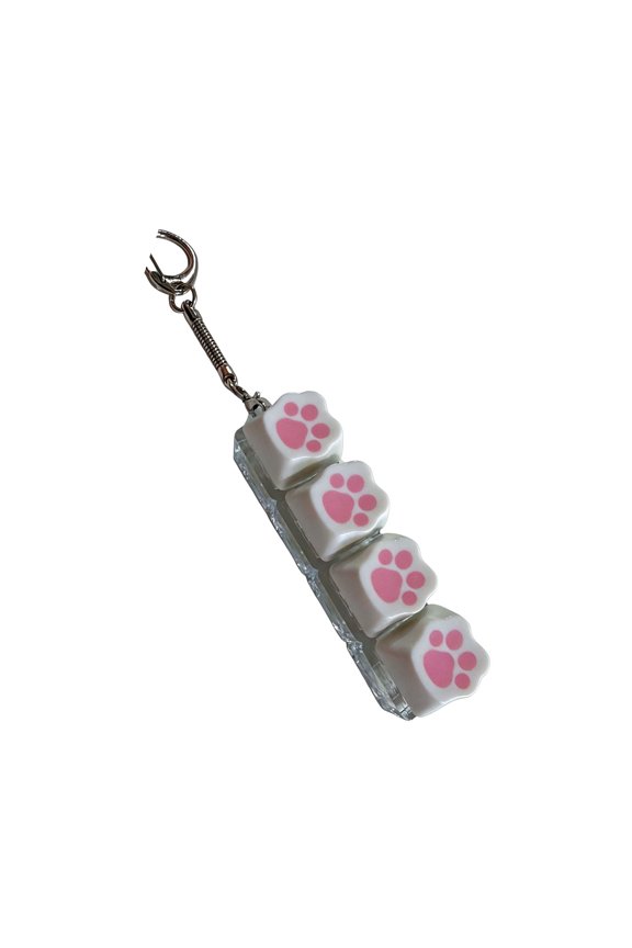 Light Up Cat KeyboardToys For Adults Keycap Clicker Key Button Stress Sensory Keychain For Anxiety Decompression