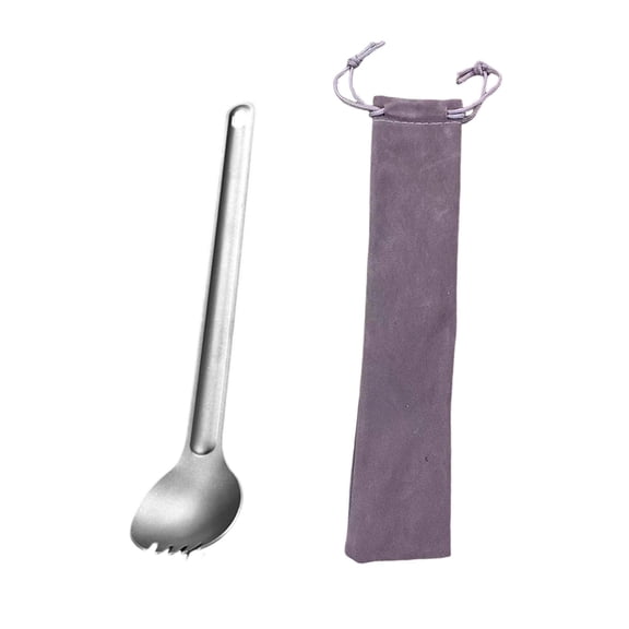 SUYOLL Long Handle Spoon Portable Outdoor Cutlery For Camping Backpacking Picnic Home Use titanium