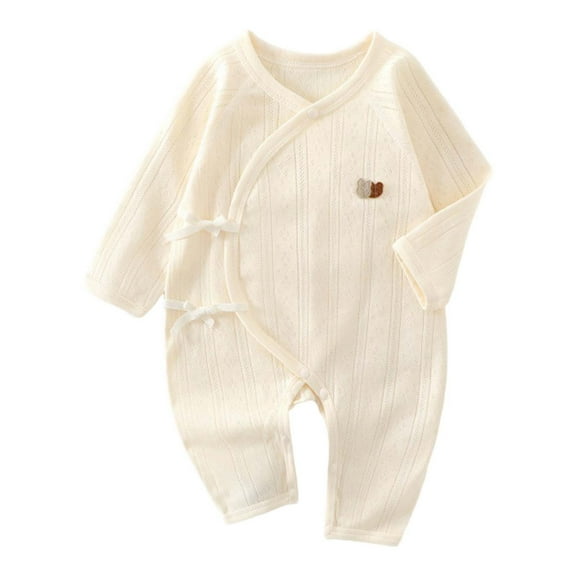 SUYOLL Newborn Boys Jumpsuit Dress Butterfly-Shaped Jacquard Jacquard Climbing Dress Summer Wear 0-6 Months Trendy Clothes