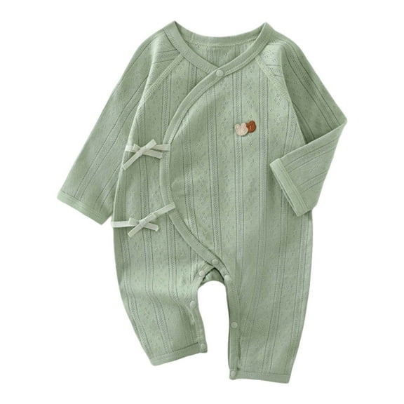 SUYOLL Newborn Boys Jumpsuit Dress Butterfly-Shaped Jacquard Jacquard Climbing Dress Summer Wear 0-6 Months Trendy Clothes