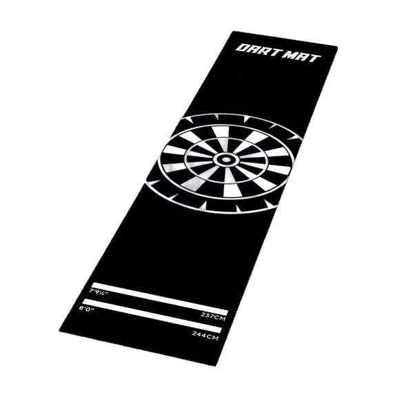 SUYOLL Rug With Standard Throwing Lines 300x34cm Mat For Floor Heavy Duty Rubber Board Mats For Game Room Basement Garage