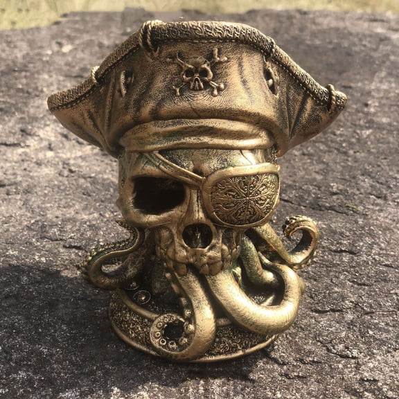 SUYOLL Skeleton Ornaments Halloween Resin Statue Sea Decoration Enchanting Ocean Themed Collectibles Figurine