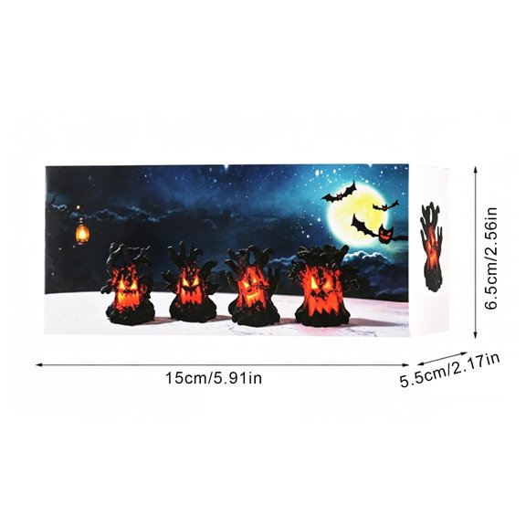 SUYOLL Spooky Tree Night Light Figurine Cozy Ambient Led Desktop Lamp For Halloween And Bedroom Decor Energy Efficient Glow Unique Ornament
