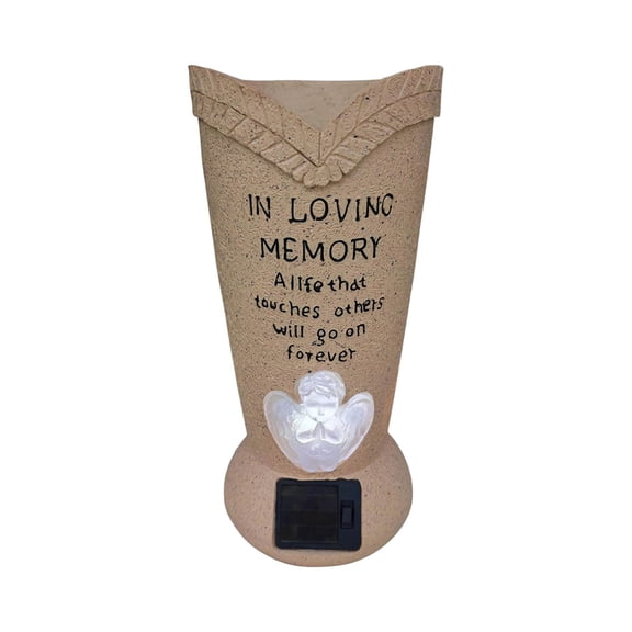 SUYOLL Outside Yard Statues Elegant Garden Memorial Vase Sculpture For Cemetery And Floral Statuary For Outdoor And Honoring Loved Ornaments