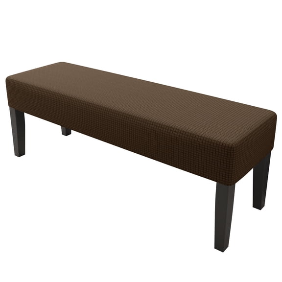 SUYOLL Stretchable Long Full Bench Cover Removable Slipcover Solid Color Pineapple Lattice Piano Cover Rectangle Chair Seat Protector