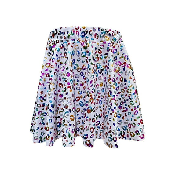 SUYOLL Teen Girls Dress Fashion Sequin Skirt Daily Wear Performance and Party Outfits Stylish Half Skirt Dreamy Dress 2-16 Years