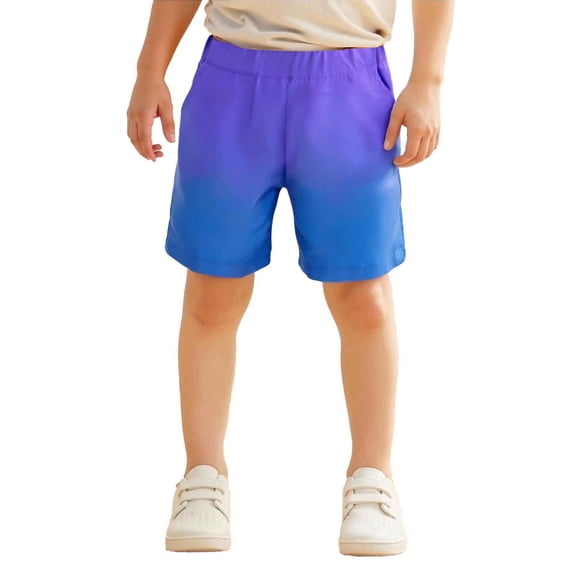 SUYOLL Toddler Boys Shorts Gradient Strap Pocket Sport Lightweight Breathable Casual Shorts Holiday Vacation Beach