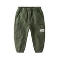 thumbnail image 1 of SUYOLL Toddler Boys Trousers Casual Cargo Pants Summer Fall Outdoor Playground Comfortable Durable Lightweight Long Pants 2-6 Years Quick Dry Active Pants, 1 of 4
