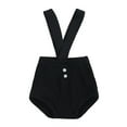 thumbnail image 1 of SUYOLL Toddler Girls Shorts Knit Suspender Summer Shorts Casual Outfit V Back Overalls Comfortable Home Wear Quick-Drying Fabric, 1 of 9