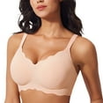 thumbnail image 1 of SUYOLL Women's Bra Seamless Comfort Wireless Solid Color Supportive Versatile Design No Underwire Push Up Bras, 1 of 9