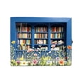 thumbnail image 1 of SUYOLL Wood Floral Figurine Anxiety Relief Decor Small Bookshelf Ornament Desk For Calming Home Space Relax Blue, 1 of 8