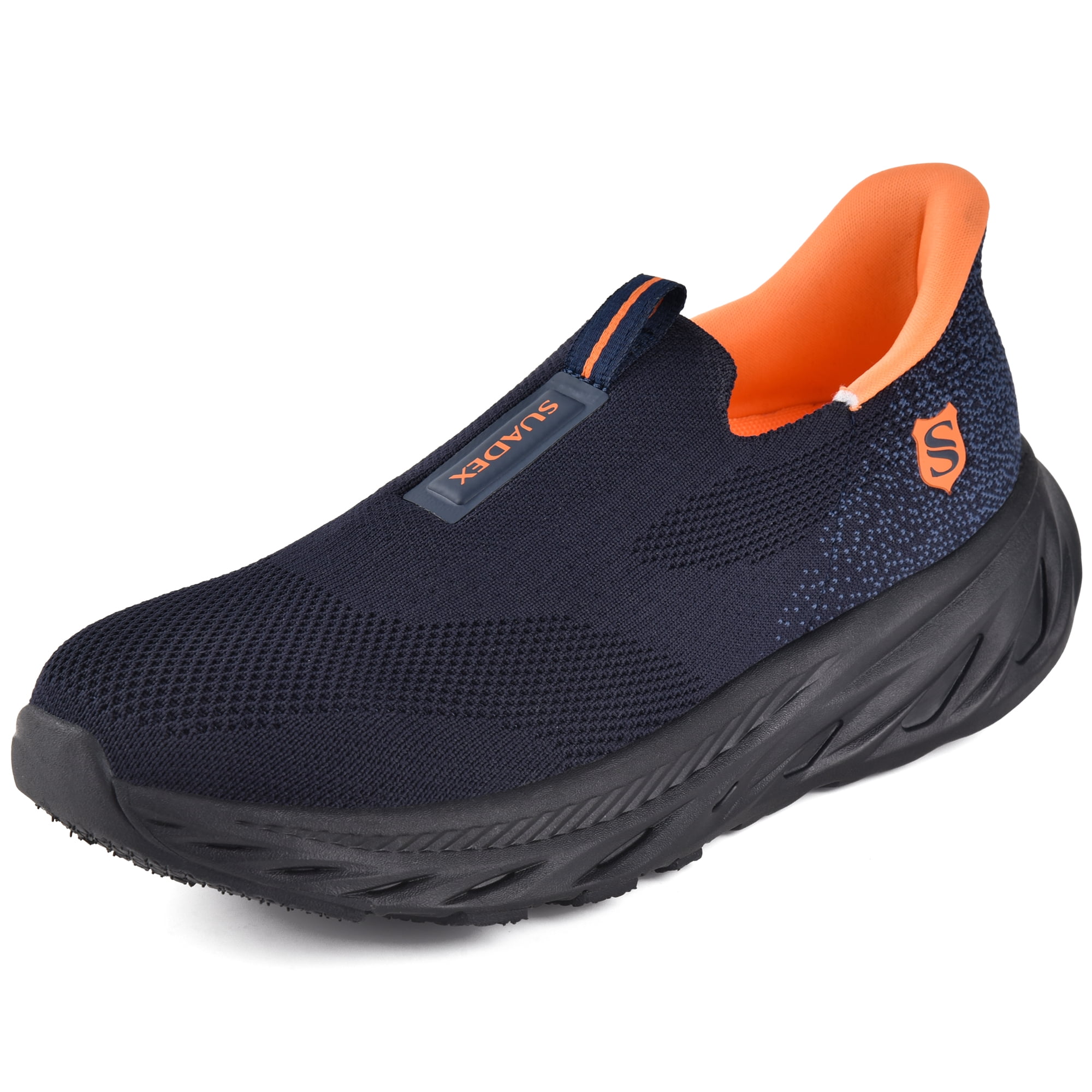 SUYSTEX Hands Free Slip On Steel Toe Shoes Indestructible Arch