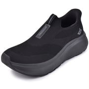 Mens Slip in Free up Hands Shoes Wide Toe Box Arch Support Orthopedic Walking Sneakers Cushioned Thick Zero Drop Sole Metatarsal Pads Athletic Shoes