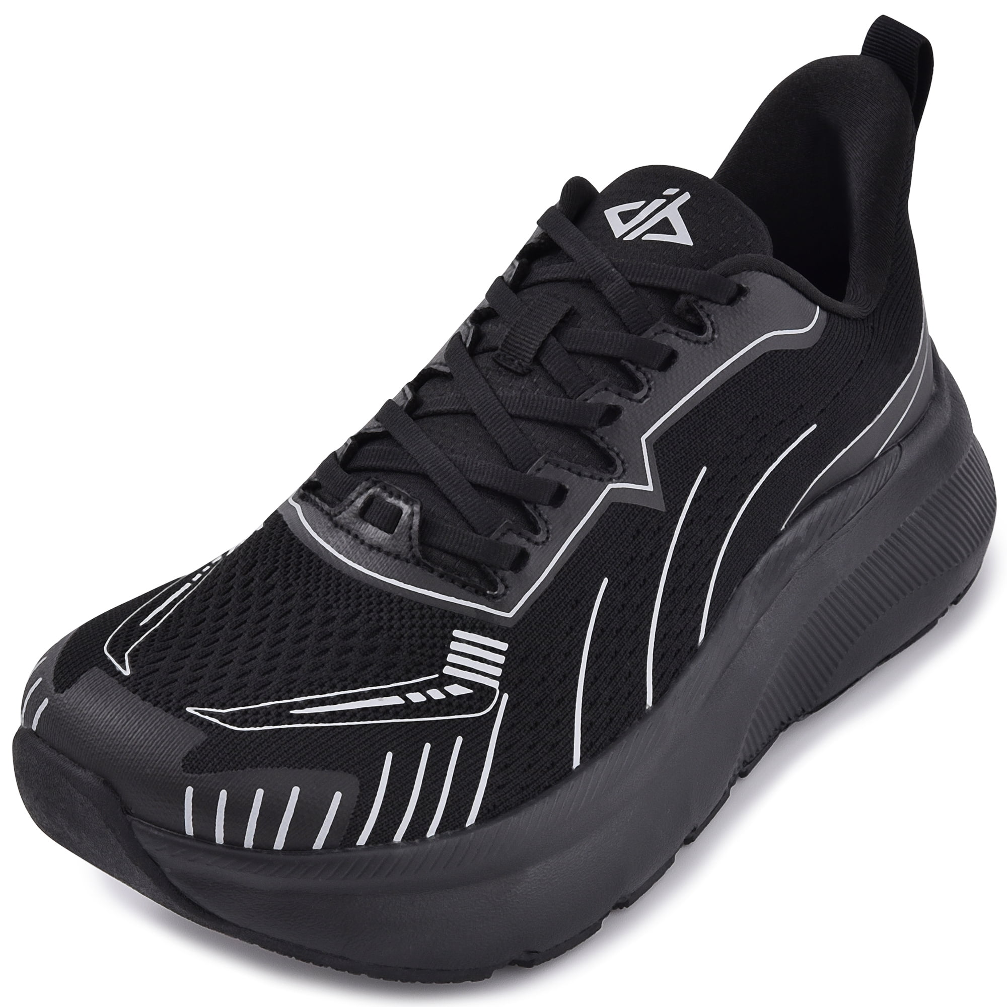 SUYSTEX Slip in Men Hands Free Wide Toe Box Shoes Slip on Arch Support Wide Sneakers for Running Walking Tennis Athletic Plantar Fasciitis Orthopedic Shoe Zero Drop Cushion Thick Sole Width Shoes