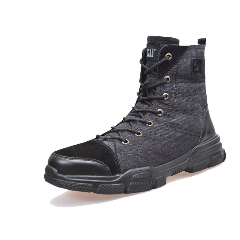 SUYSTEX Steel Toe Boots for Men Safety Work Construction  display picture 1