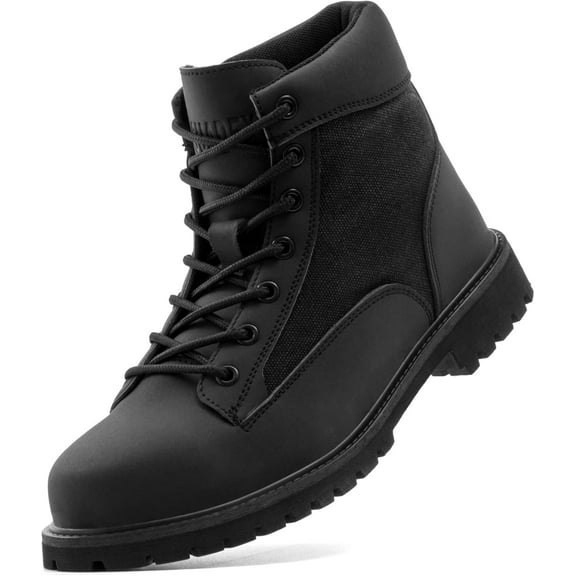 SUYSTEX Steel Toe Boots for Men Women,Waterproof Heat Resistant Indestructible Work Safety Boot Outdoor Protection Construction Shoes