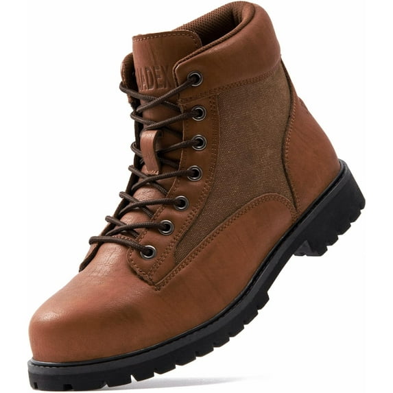 SUYSTEX Steel Toe Boots for Men Women,Waterproof Heat Resistant Indestructible Work Safety Boot Outdoor Protection Construction Shoes