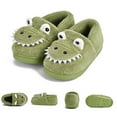 thumbnail image 1 of SUYSTEX Toddler Girls Boys Winter Warm Slippers Plush Aline Cute Cartoon Dinosaur Bedroom House Indoor Shoes, 1 of 6