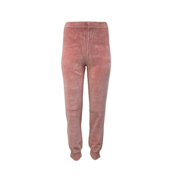 SUZIE KONDI Women's Velour Slim Track Pants, Salmon, Small