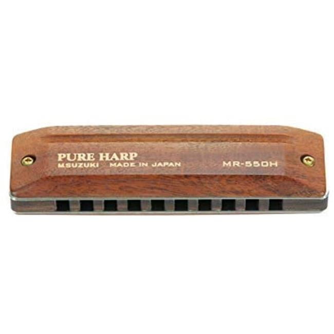 Suzuki Koa Pure Harp 10Hole Diatonic Harmonica Key of A