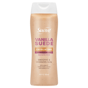 Suave Vanilla Suede Exfoliating Body Wash & Scrub with Glycerin & Vitamin E, 18 fl oz