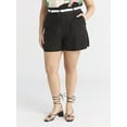 thumbnail image 1 of Sofia by Sofia Vergara Women's and Women's Plus Belted Shorts, Sizes 0-28W, 1 of 5