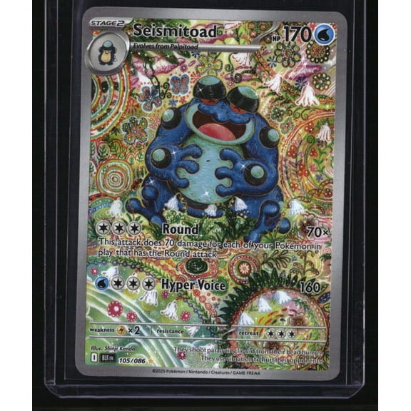 SV Black Bolt Seismitoad 105/086 Pokemon Near Mint Trading Card