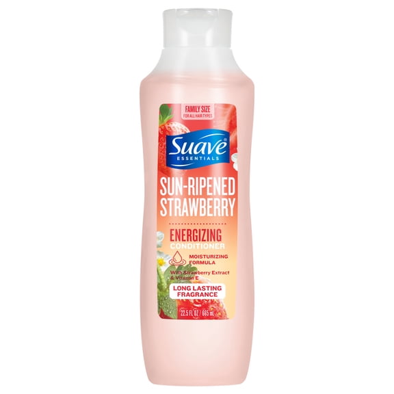 Suave Sun-Ripened Strawberry Conditioner with Strawberry Extract & Vitamin E, 22.5 FL OZ