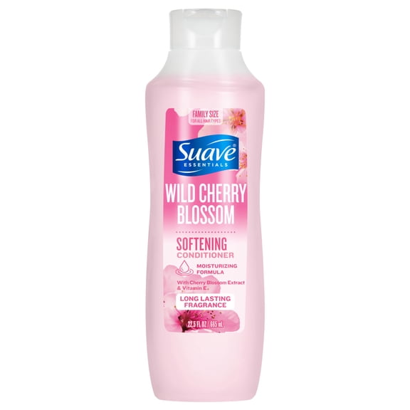 Suave Wild Cherry Blossom Softening Conditioner with Cherry Blossom Extract & Vitamin E, 22.5 FL OZ