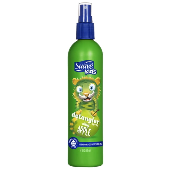 Suave Kids Silly Apple Detangler Spray, Tear-Free Leave-In Conditioner, 10 fl oz
