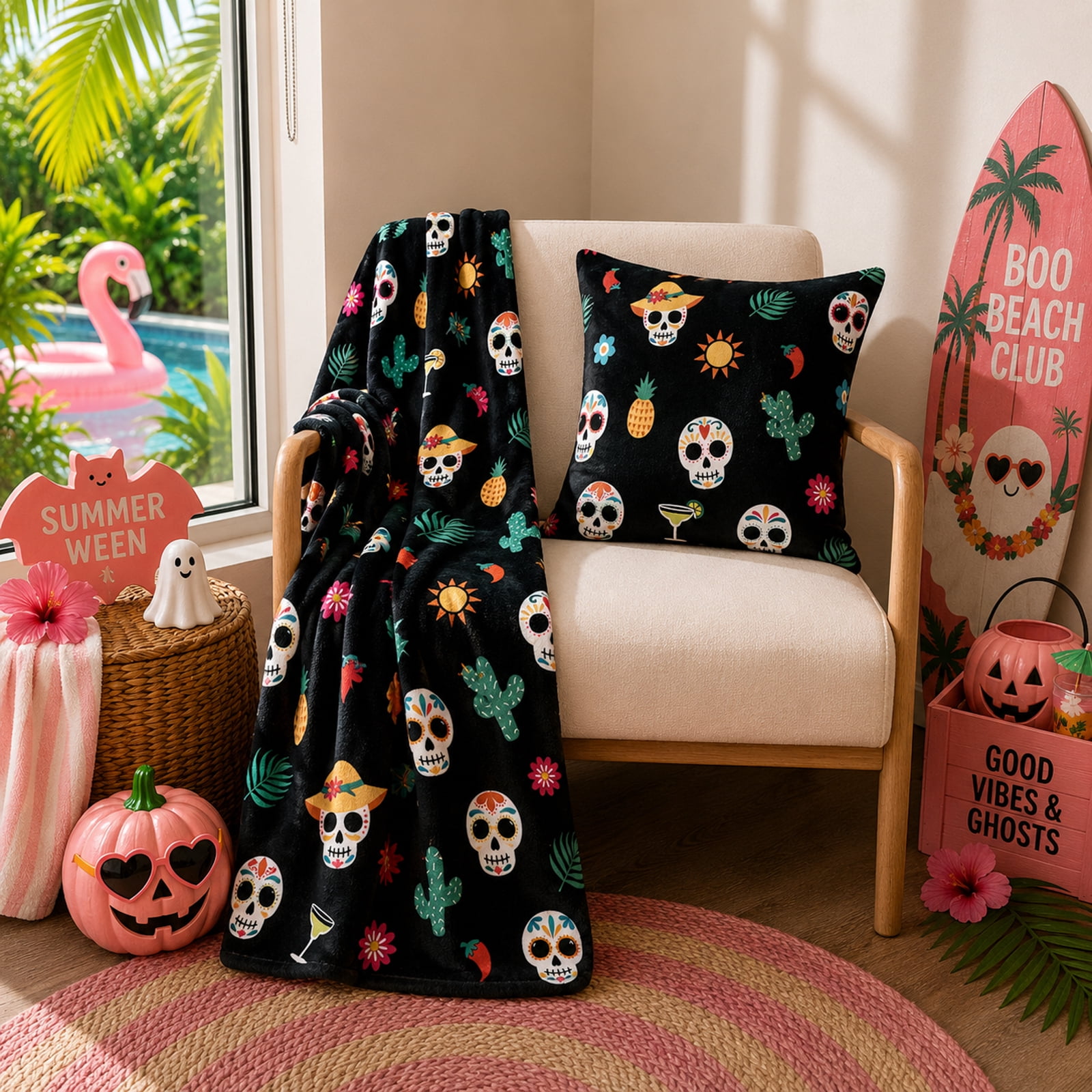 Summerween Plush Throw, 50